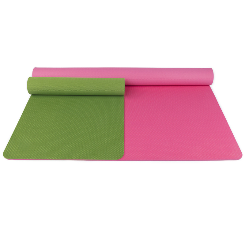 TPE jogos kilimėlis, vienspalvis, tinkantis namų sportui, fitnesui, jogos kilimėlis, pamušalas ir praplatintas, sustorintas dvigubas TPE jogos kilimėlis