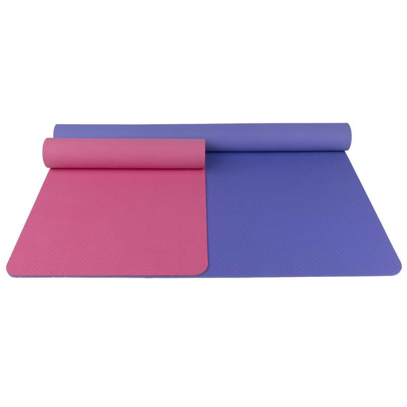 TPE jogos kilimėlis, vienspalvis, tinkantis namų sportui, fitnesui, jogos kilimėlis, pamušalas ir praplatintas, sustorintas dvigubas TPE jogos kilimėlis