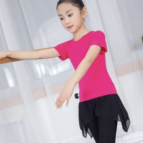 Детско танцово облекло за момичета, пролетно-летно, с дълги и къси ръкави, облекло за малки деца, дрехи за представления, разделени дрехи, туту Yi Heng