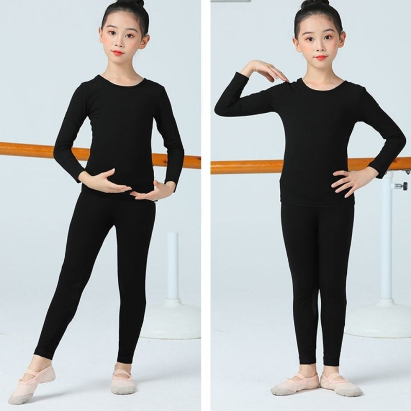 Детско танцово облекло за момичета, пролетно-летно, с дълги и къси ръкави, облекло за малки деца, дрехи за представления, разделени дрехи, туту Yi Heng