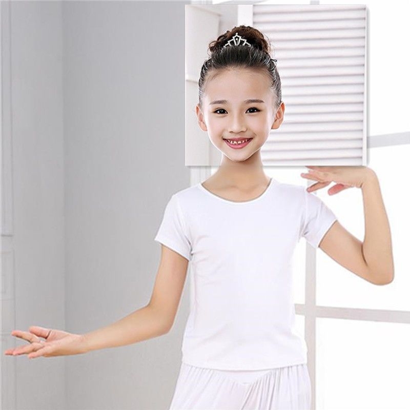 Детско танцово облекло за момичета, пролетно-летно, с дълги и къси ръкави, облекло за малки деца, дрехи за представления, разделени дрехи, туту Yi Heng