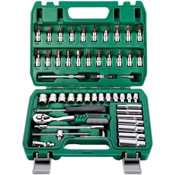 Инструмент за ремонт на автомобили, комплект за ремонт на гаечен ключ, тресчотка, универсален многофункционален комплект