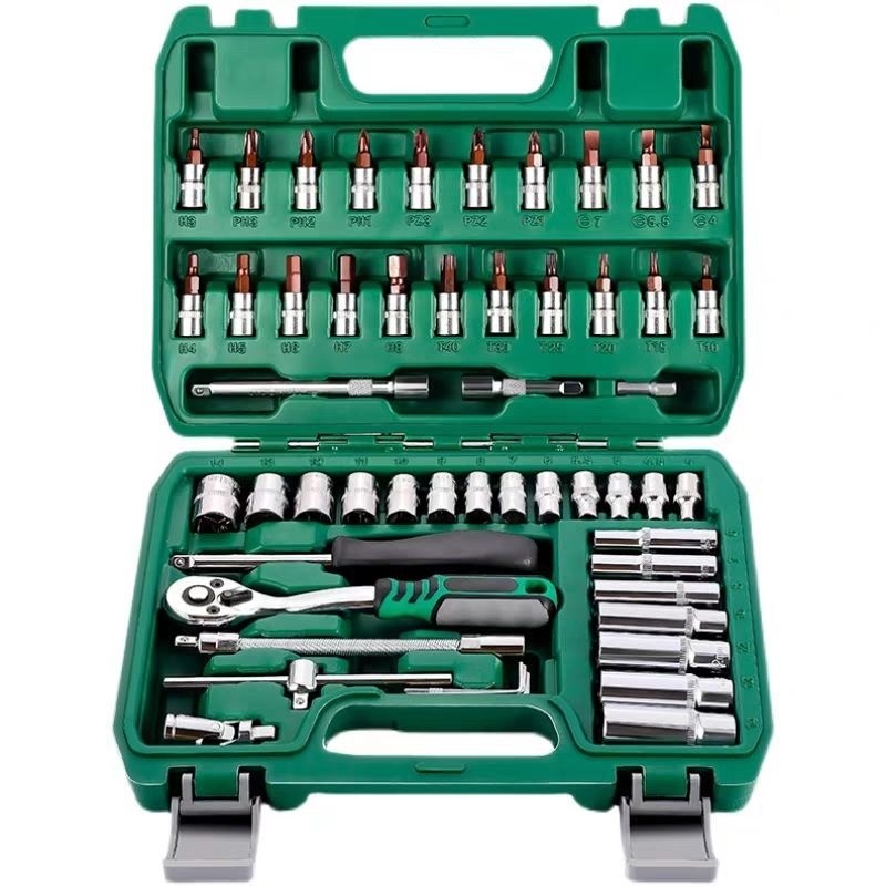 Инструмент за ремонт на автомобили, комплект за ремонт на гаечен ключ, тресчотка, универсален многофункционален комплект