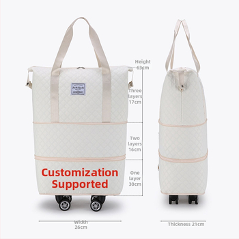 Ceļojuma soma, paplašināma, salokāma, lielas ietilpības, universāla, trīsslāņu, pagarināta iekāpšanas soma, pārvietojama uzglabāšanas soma