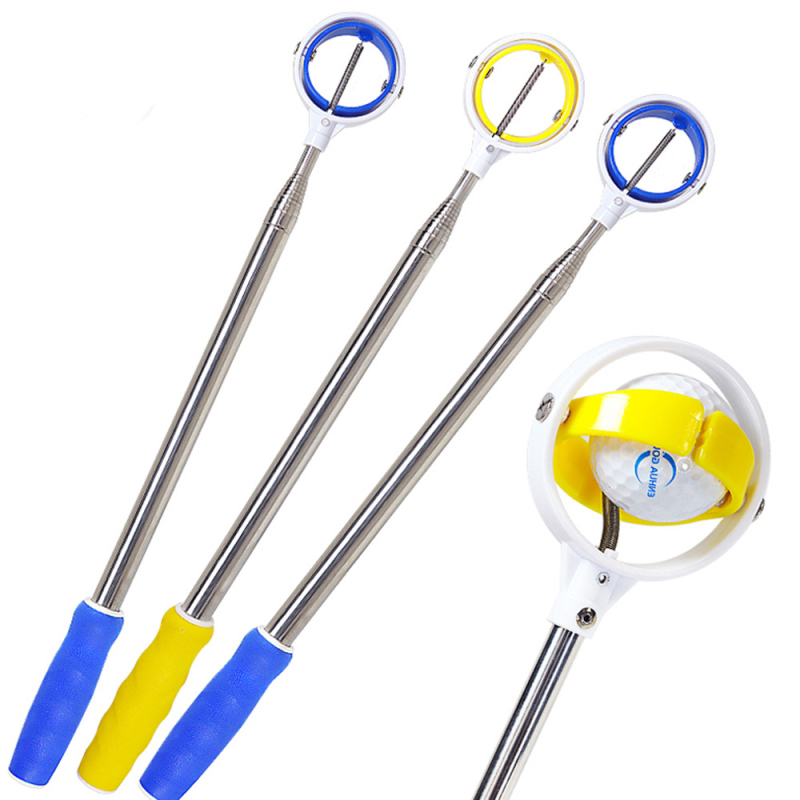 Kényelmes golflabda-felszedő A golflabda-felszedő szabadon visszahúzható, a golfütő labda-felszedője pedig...