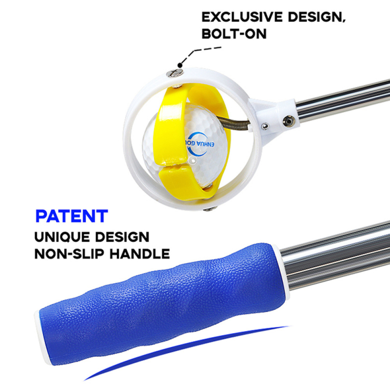 Kényelmes golflabda-felszedő A golflabda-felszedő szabadon visszahúzható, a golfütő labda-felszedője pedig...
