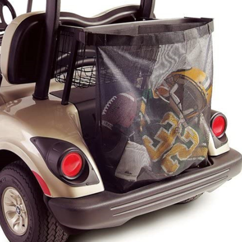 Golfkocsi hátsó ülés tárolótáska univerzális EZGO elektromos autó hátsó tárolótáska függő hálós táska határokon átnyúló