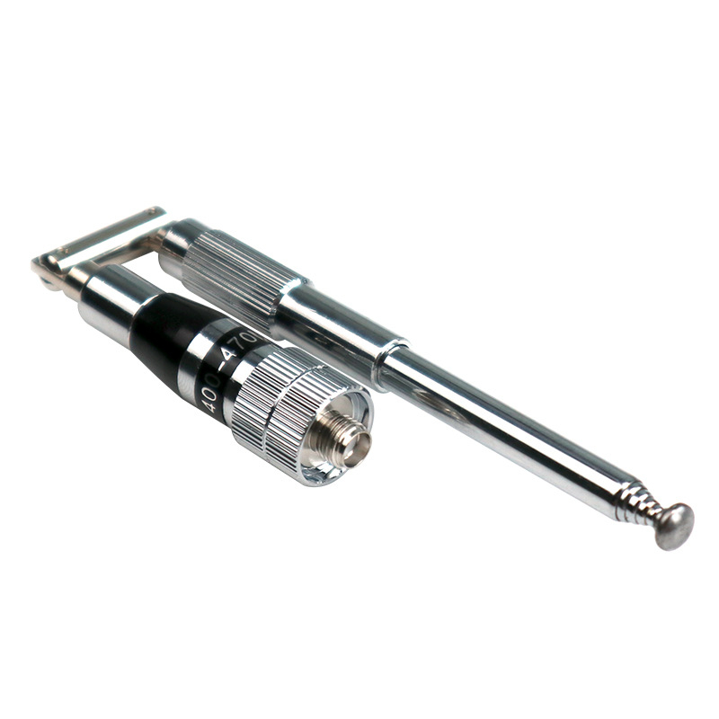 Raadiosaatja universaalne võimenduspulgaga antenn, mis sobib Xiaomi Baofeng pihuarvutile, täiustatud signaaliga, teleskoop-kokkupandav, roostevabast terasest