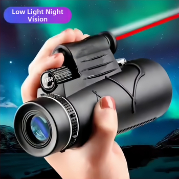 Tehase otsetarnekogus soodsalt valgustuslaseriga 12 * 50, ühe toruga teleskoobiga mobiiltelefoni kaameraga