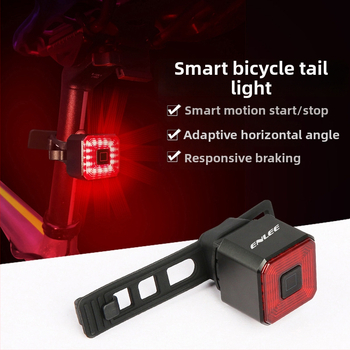 „Enlee“ dviračio galinis žibintas stabdžiams išmanusis galinis žibintas įkrovimui LED vandeniui atsparus naktinio važiavimo įspėjamasis žibintas važiavimo įranga