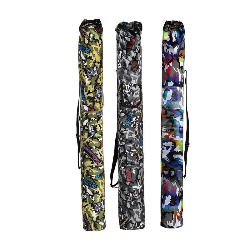 Gamintojo sulankstomas meškerės krepšys, atsparus vandeniui, greitai džiūstantis Oksfordo audinio skėčio krepšys, daugiafunkcis žvejybos reikmenų krepšys, žvejybos įrangos krepšys