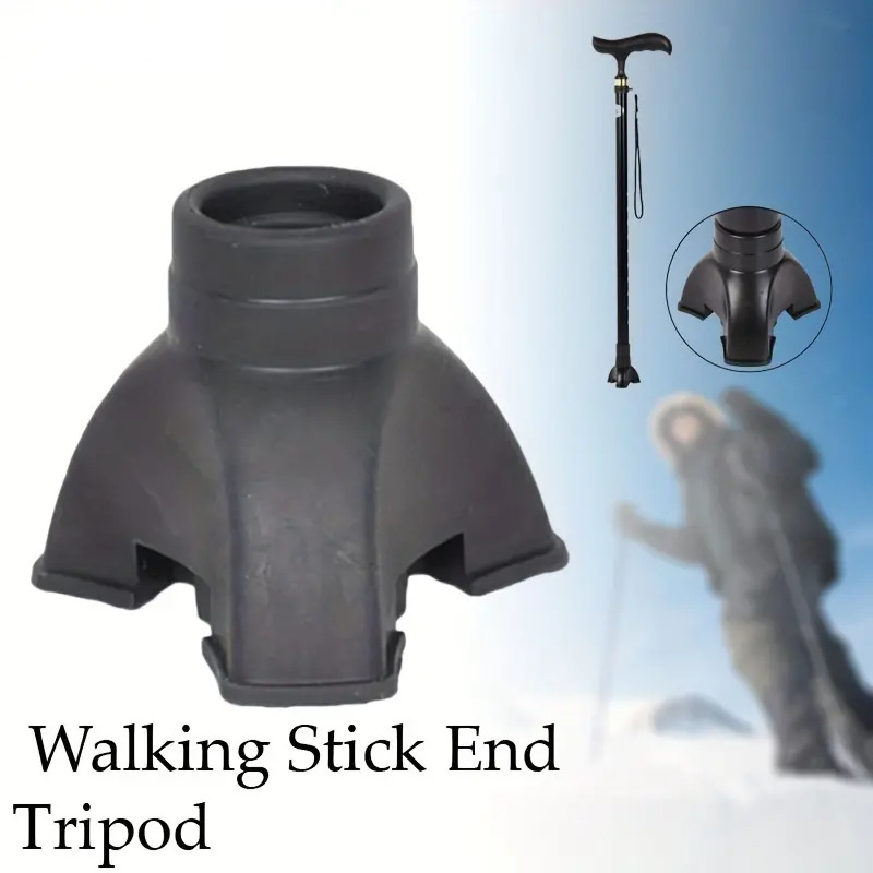 2 db-os túrabot lábvédő, csúszásgátló háromszög alakú gumi lábvédő, mankó lábvédő