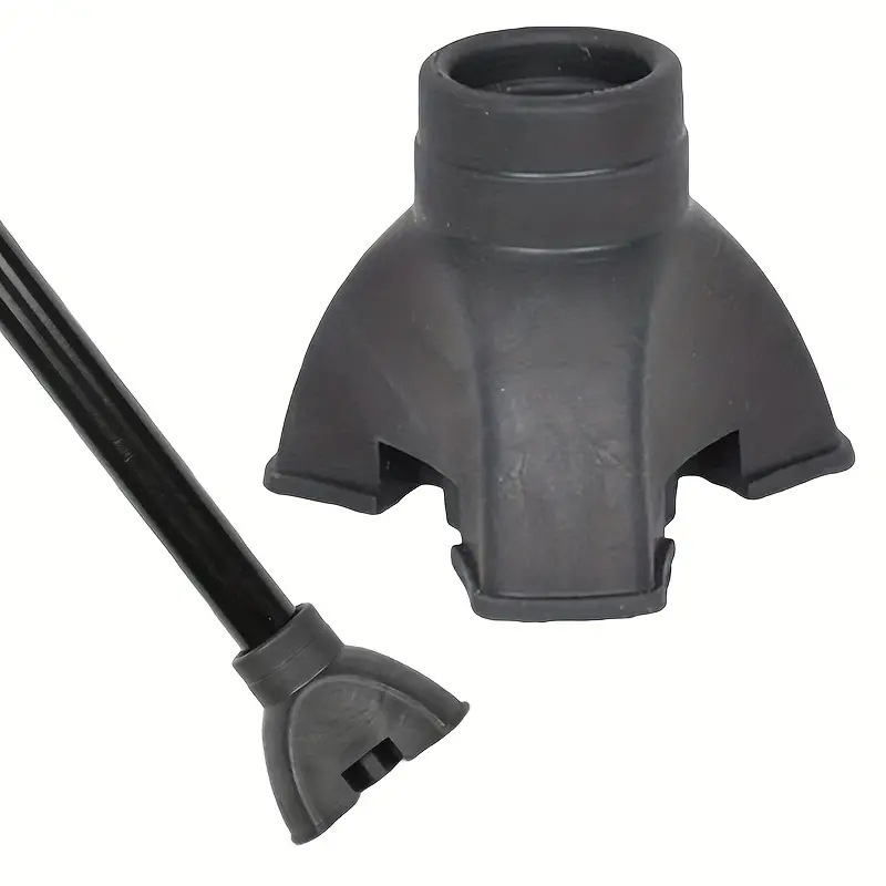 2 db-os túrabot lábvédő, csúszásgátló háromszög alakú gumi lábvédő, mankó lábvédő