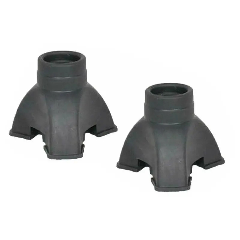 2 db-os túrabot lábvédő, csúszásgátló háromszög alakú gumi lábvédő, mankó lábvédő