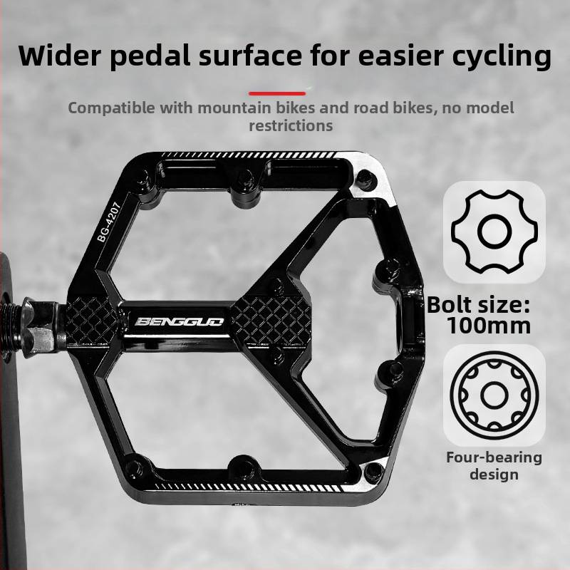 Velosipēdu pedāļu ceļa kalnu alumīnija sakausējuma liešanas dubultais DU Peilin pedāļa pedālis pārrobežu āra jāšanas aprīkojums