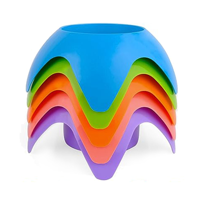 Kreatív kültéri strandpohártartó hordozható műanyag tálca strandkemping multifunkcionális műanyag tárolóállvány