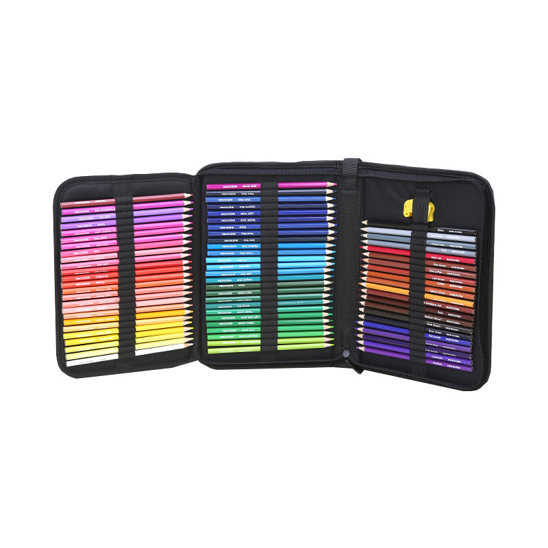 Didelės talpos skylėtas rašiklis užuolaidoms, drobė, pieštukų dėklas mokiniams, vaikų dailės piešimas, eskizas, spalvotas švinas, tapyba, kanceliarinių prekių krepšys, daugiaspalvis