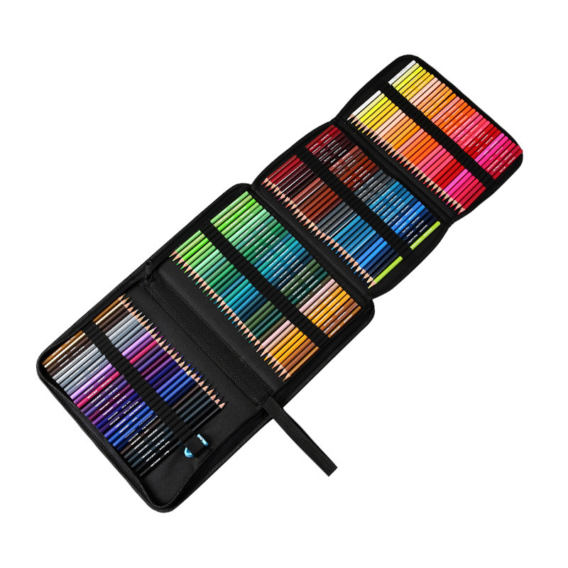 Didelės talpos skylėtas rašiklis užuolaidoms, drobė, pieštukų dėklas mokiniams, vaikų dailės piešimas, eskizas, spalvotas švinas, tapyba, kanceliarinių prekių krepšys, daugiaspalvis