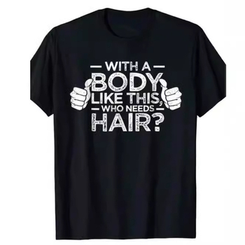 Férfi betűmintás divatos pamut kerek nyakú póló vicces szabadtéri ruházat ajándék