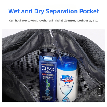 Lielas ietilpības sporta soma vīriešu ceļojumu soma peldēšanas soma sporta treniņu mugursoma sausai un mitrai atdalīšanai ceļojumu bagāžas soma