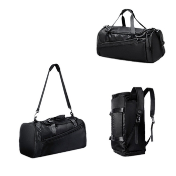 Lielas ietilpības sporta soma vīriešu ceļojumu soma peldēšanas soma sporta treniņu mugursoma sausai un mitrai atdalīšanai ceļojumu bagāžas soma