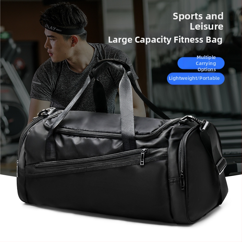 Lielas ietilpības sporta soma vīriešu ceļojumu soma peldēšanas soma sporta treniņu mugursoma sausai un mitrai atdalīšanai ceļojumu bagāžas soma