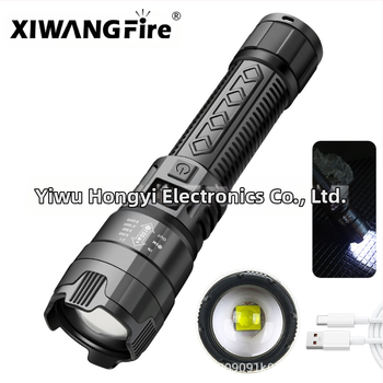 Εκρηκτικός Ψηφιακός Ηλεκτρικός Φακός ABS με Ισχυρό Φως, Πολυλειτουργικός Τηλεσκοπικός Φακός Zoom, Εξωτερικός Φορητός Φακός