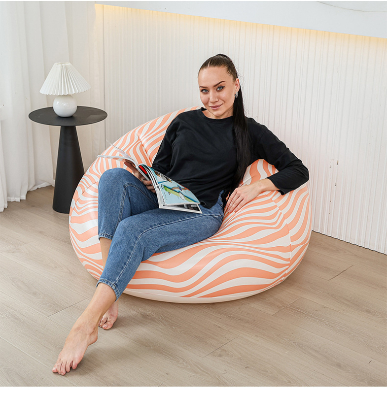 Piiriülesed plahvatused täispuhutav laisk flokeeriv diivan lamav vaba aja täispuhutav diivan kaheosaline komplekt pedaalidega erinevates stiilides