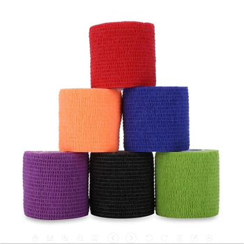 12 spalvų 1 pakuotė eksportuojama spalva 5 cm * 4,5 m neaustinis lipnus tvarstis lipnus elastingas tvarstis sportinė apsauga