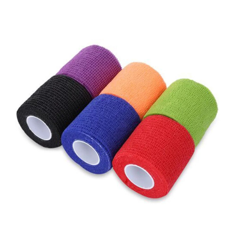 12 spalvų 1 pakuotė eksportuojama spalva 5 cm * 4,5 m neaustinis lipnus tvarstis lipnus elastingas tvarstis sportinė apsauga