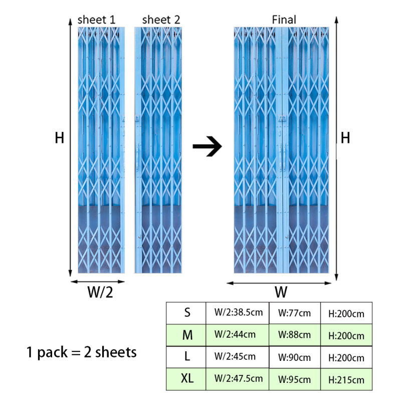 Shangyi 3D bejárati ajtó gardrób dekoratív fali matricák öntapadós fürdőszoba ajtó felújítás ajtó matricák otthon vízálló és tartós