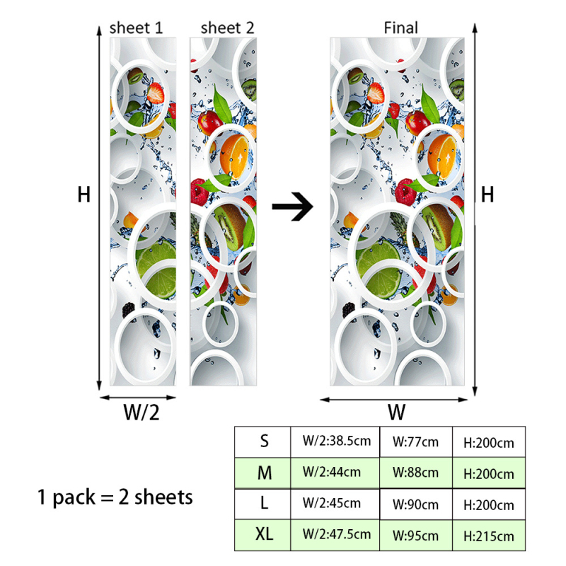 Shangyi 3D bejárati ajtó gardrób dekoratív fali matricák öntapadós fürdőszoba ajtó felújítás ajtó matricák otthon vízálló és tartós