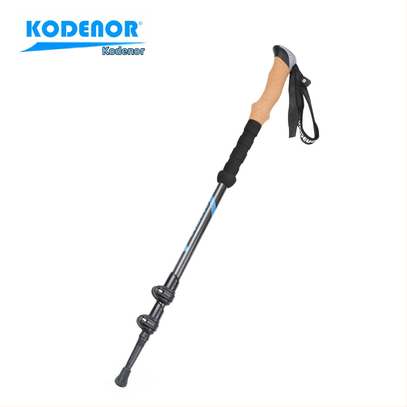 Телескопична бастунна щека Kedeno Outdoor Kdn-001 от въглеродни влакна, трисекционна, сгъваема, лека, с външна брава