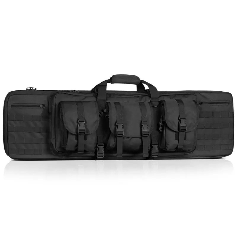 Tarpvalstybinis sprogimo šautuvo krepšys, daugiafunkcis, didelės talpos, dvigubo sluoksnio, sutankintas kuprinis, tikras CS ginklų krepšys, gamykloje yra sandėlyje.