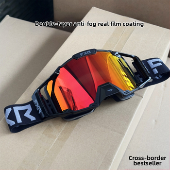 Ochelari de ciclism Fxr anti-aburire cu strat dublu, ochelari de protecție pentru biciclete de munte off-road, ochelari de protecție pentru schi și motociclete, rezistenți la vânt