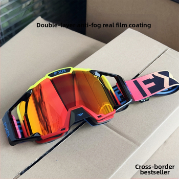 Ochelari de ciclism Fxr anti-aburire cu strat dublu, ochelari de protecție pentru biciclete de munte off-road, ochelari de protecție pentru schi și motociclete, rezistenți la vânt