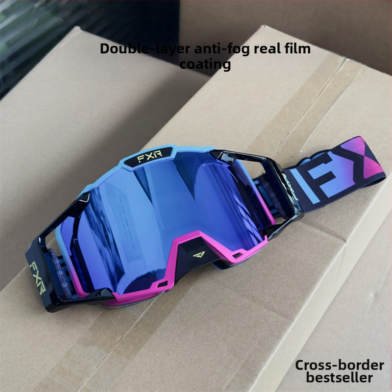 Ochelari de ciclism Fxr anti-aburire cu strat dublu, ochelari de protecție pentru biciclete de munte off-road, ochelari de protecție pentru schi și motociclete, rezistenți la vânt