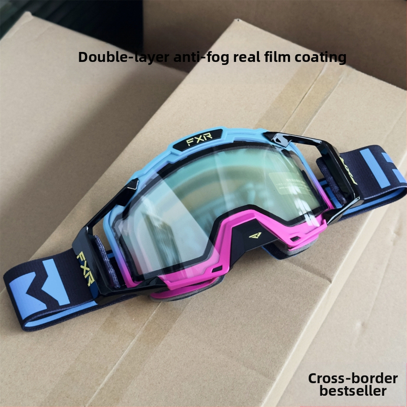 Ochelari de ciclism Fxr anti-aburire cu strat dublu, ochelari de protecție pentru biciclete de munte off-road, ochelari de protecție pentru schi și motociclete, rezistenți la vânt