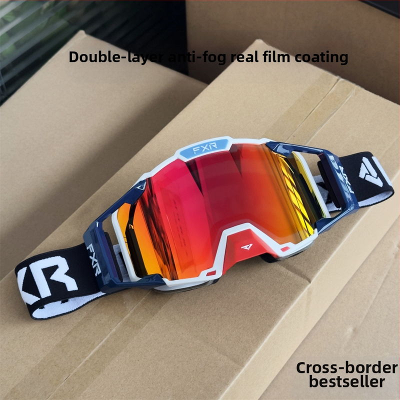 Ochelari de ciclism Fxr anti-aburire cu strat dublu, ochelari de protecție pentru biciclete de munte off-road, ochelari de protecție pentru schi și motociclete, rezistenți la vânt