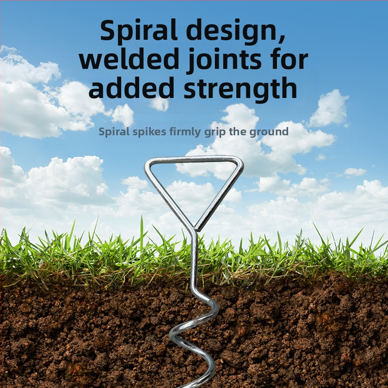 Ексклузивни трансгранични доставки от производители: Спирални пирони за земя, Пирони за земя за батути, Пирони за земя за къмпинг, Фиксатори за пирони за земя за палатки, Къмпинг
