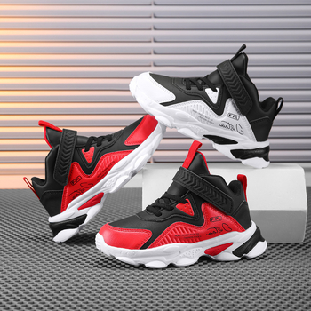 Poiste jooksujalatsid 2024. aasta kevad- ja sügisestele lastele, uued, mugavad, nahast, keskmise ja suurema suurusega laste vabaaja pehme tallaga hingavad jalanõud, trendikad