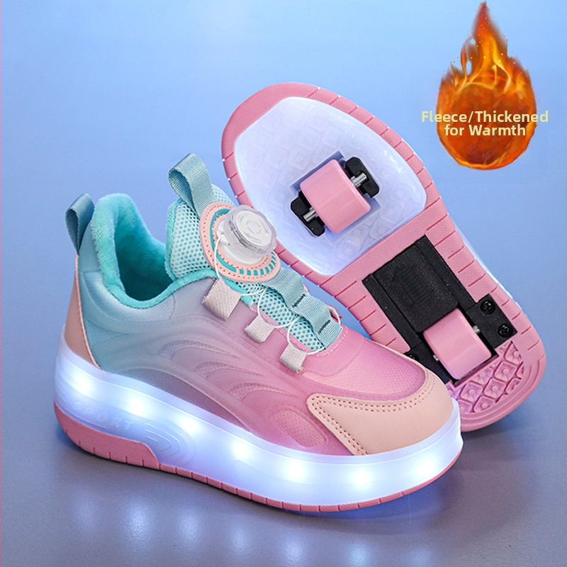 Lastejalatsid Poiste tossud 2023 Uued saabumise pöörleva pandlaga laste lahedad küberkiusajad Coxes sügisesed välklambiga rulluisud