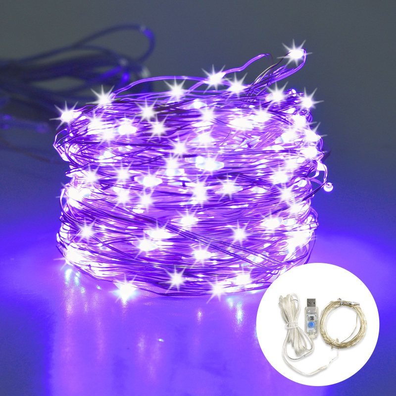 USB styga LED vario vielos lempa sodo lauko kempingo lempa kiemo atmosferos lempa giptų žvaigždės kambario dekoravimas naktinė lemputė