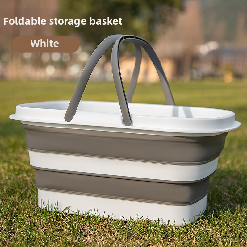 Piknikkosár Kültéri Kemping Piknik Többfunkciós Hordozható Összecsukható Tárolókosár Háztartási Konyhai Vegyes Hordozható Tárolókosár