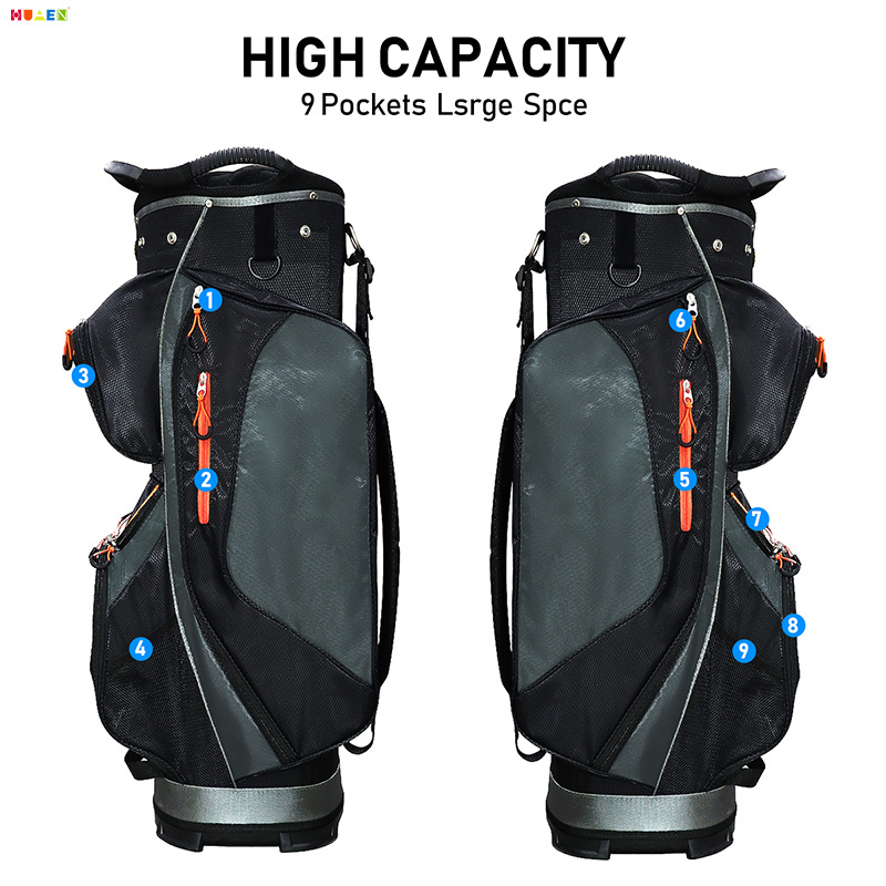 Golfo krepšys unisex nešiojamas standartinis golfo krepšys, atsparus dilimui, vandeniui, didelės talpos kamuoliukų krepšys, tiesioginis pardavimas gamykloje