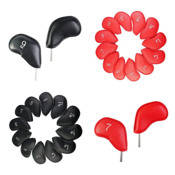 Κορεατική κάλυψη Pu Club με υψηλές πωλήσεις, προστατευτικό κάλυμμα σιδήρου γκολφ για υπαίθριες αθλητικές δραστηριότητες, προσαρμοσμένο κάλυμμα καπέλου γκολφ μπαστουνιών