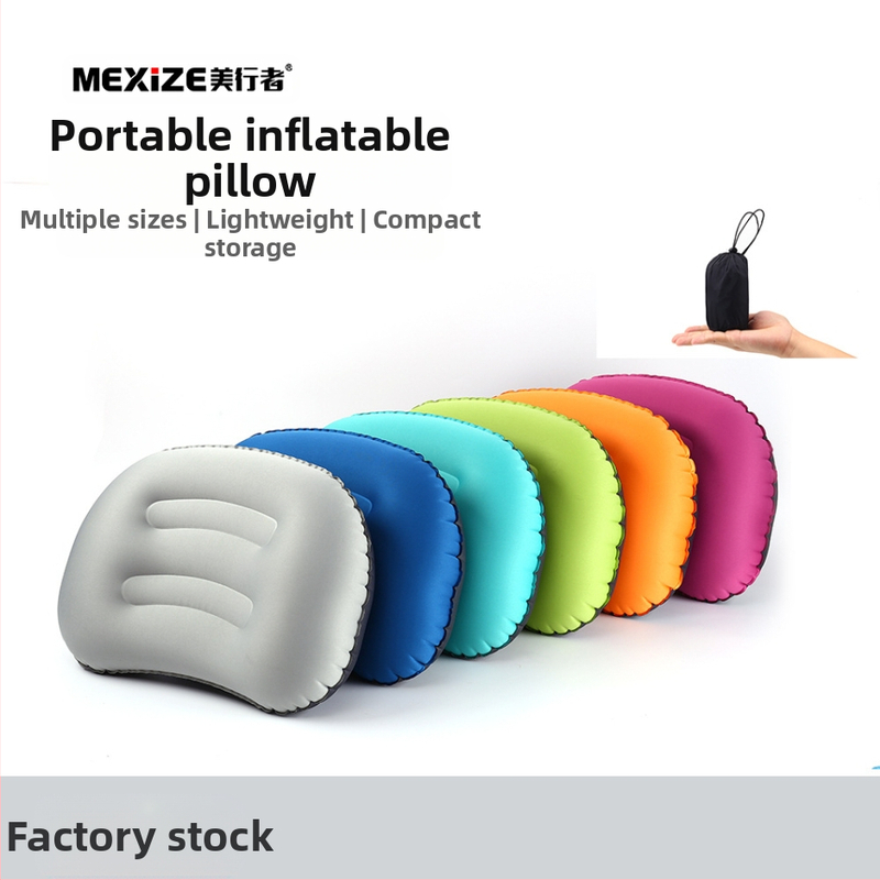 Надуваема възглавница за къмпинг на открито с интернет знаменитости, защита на врата при пътуване, лека възглавница за обяд в офиса на едро