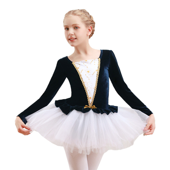 Ρούχα χορού για κορίτσια για την άνοιξη και το φθινόπωρο Μακρυμάνικο φόρεμα μπαλέτου Φόρεμα τούτου Φόρεμα χορού Κινέζικος χορός