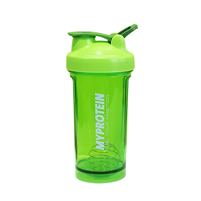 Sporta fitnesa proteīna pulveris, jauns 500 ml PC sporta zāles piena kokteilis, plastmasas ūdens krūzes kokteilis, krūzes maisīšanas krūze ar roku