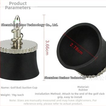 Μίνι μπαστούνι συλλογής μπάλων γκολφ με μία βίδα και βεντούζα με φορητό ελαφρύ συλλέκτη μπάλων